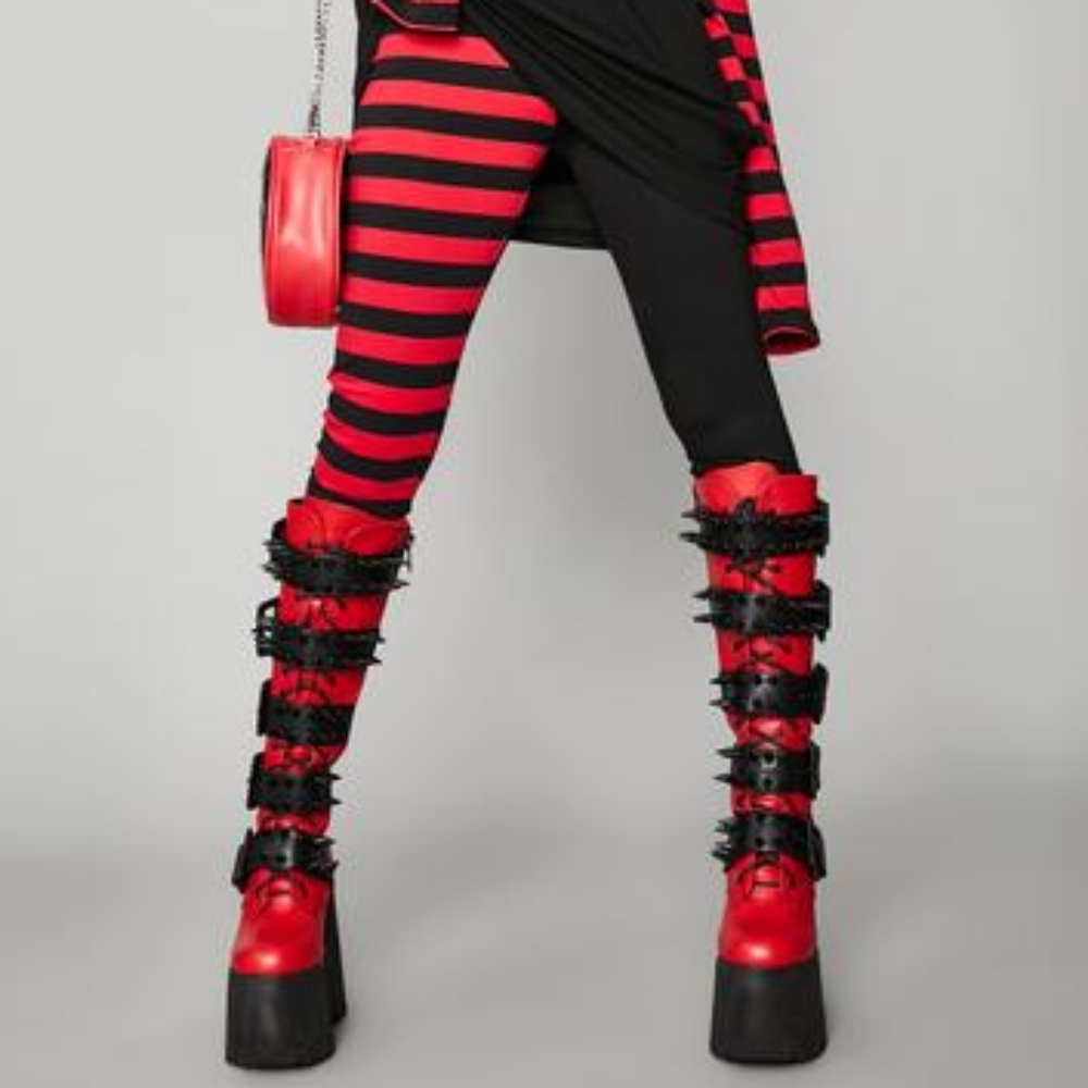 Widow Nation Of Misfits Split Pattern Leggings